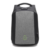 Backpack USB Charging & Anti-Theft<br> Ox Backpack gray - strapsandbrass.com