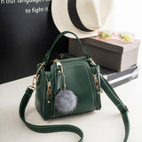 <bold>Top-Handle / Crossbody Bag <br>Vegan-Leather Handbag Green - strapsandbrass.com