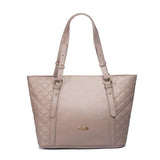 <bold>Tote / Shoulder Bag  <br>Vegan-Leather Handbag Gray - strapsandbrass.com