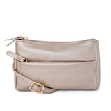 <bold>Crossbody / Shoulder Bag  <br>Vegan-Leather Handbag l sand - strapsandbrass.com