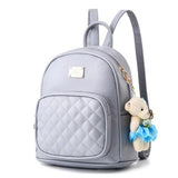 <bold>Youth Fashion Backpack  <br>Vegan-Leather Fashion Backpack Gray backpack - strapsandbrass.com