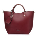 <bold>Tote / Shoulder Bag  <br>Vegan-Leather Handbag new Red - strapsandbrass.com
