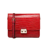 <bold>Messenger / Crossbody Bag <br>Vegan-Leather Handbag Red - strapsandbrass.com