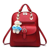 <bold>Youth Fashion Backpack <br>Vegan-Leather Fashion Backpack Redbackpack - strapsandbrass.com