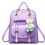 <bold>Youth Fashion Backpack <br>Vegan-Leather Fashion Backpack xiangyu Purple - strapsandbrass.com