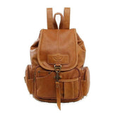 <bold>Fashion Backpack  <br>Vegan-Leather Fashion Backpack Brown - strapsandbrass.com