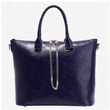 <bold>Tote / Crossbody Bag <br>Genuine-Leather Handbag Purple - strapsandbrass.com