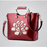 <bold>Top-Handle / Shoulder Bag  <br>Genuine-Leather Handbag  - strapsandbrass.com
