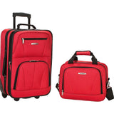 famous luggage riot 2 piece carry on luggage set 29 colors Luggage Red - strapsandbrass.com