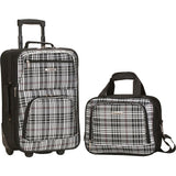 famous luggage riot 2 piece carry on luggage set 29 colors Luggage Black Cross - strapsandbrass.com