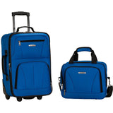 famous luggage riot 2 piece carry on luggage set 29 colors Luggage Blue - strapsandbrass.com