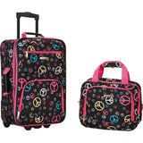 famous luggage riot 2 piece carry on luggage set 29 colors Luggage Peace - strapsandbrass.com