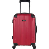 famous reaction out of bounds 20" spinner hard side carry-on Luggage Red - strapsandbrass.com