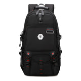 Backpack USB Charging & Water Resistant <br> Oxford Backpack Black - strapsandbrass.com