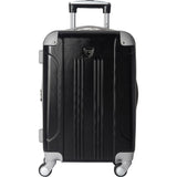 famous luggage modern 20" hardside expandable hardside carry-on luggage Black - strapsandbrass.com