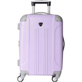 famous luggage modern 20" hardside expandable hardside carry-on luggage Purple - strapsandbrass.com