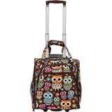 famous luggage wheeled underseat carry-on 7 colors softside carry-on luggage OWL - strapsandbrass.com