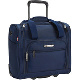 famous luggage tprc 15" carry-on under seat soft side carry-on Luggage Navy - strapsandbrass.com