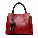 <bold>Tote / Crossbody Bag <br>Genuine-Leather Handbag Red - strapsandbrass.com
