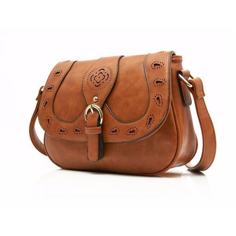 <bold>Crossbody / Shoulder Bag <br>Vegan-Leather Handbag  - strapsandbrass.com