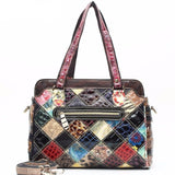 <bold>Messenger  / Tote Bag  <br>Genuine-Leather Handbag  - strapsandbrass.com