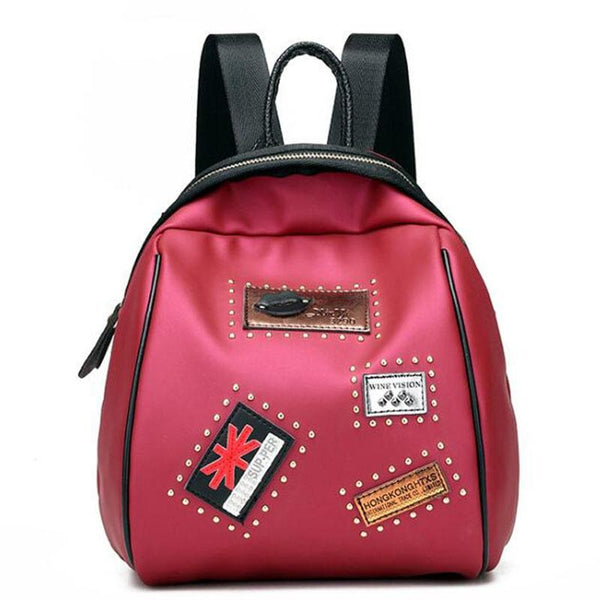 <bold>Fashion Backpack  <br>Vegan-Leather Fashion Backpack Redbackpack - strapsandbrass.com