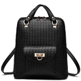 <bold>Fashion Backpack  <br>Vegan-Leather Fashion Backpack Black backpack - strapsandbrass.com