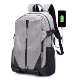 Backpack USB Charging<br> Canvas Backpack  - strapsandbrass.com