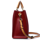 <bold>Top-Handle / Tote Bag <br>Genuine-Leather Handbag  - strapsandbrass.com