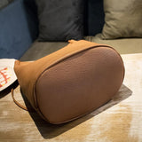 <bold>Bucket / Tote Bag<br>Vegan-Leather Handbag  - strapsandbrass.com