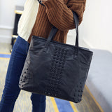 <bold>Tote / Shoulder Bag <br>Genuine-Leather Handbag  - strapsandbrass.com