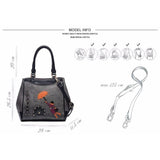 <bold>Top-Handle / Tote Bag <br>Vegan-Leather top handle bags  - strapsandbrass.com