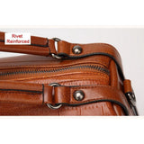 <bold>Top-Handle / Shoulder Bag  <br>Vegan-Leather Handbag  - strapsandbrass.com