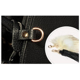<bold>Top-Handle / Tote Bag  <br>Vegan-Leather Handbag  - strapsandbrass.com
