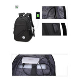 Backpack USB Charging & Business<br>Oxford Backpack  - strapsandbrass.com