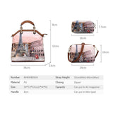 <bold>Tote Crossbody Bag & Purse Set <br>Canvas & Vegan-Leather Handbag  - strapsandbrass.com