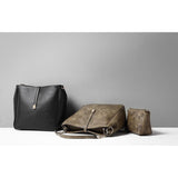 <bold>Tote Crossbody Bag & Purse Set <br>Vegan-Leather Handbag  - strapsandbrass.com