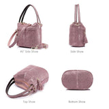 <bold>Bucket / Crossbody Bag <br>Genuine-Leather Handbag  - strapsandbrass.com