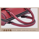 <bold>Top-Handle / Messenger Bag <br>Genuine-Leather Handbag  - strapsandbrass.com