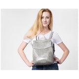 <bold>Fashion Backpack  <br>Genuine-Leather Handbag  - strapsandbrass.com