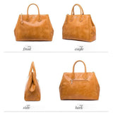 <bold>Tote /  Top-Handle Bag <br>Vegan-Leather Handbag  - strapsandbrass.com