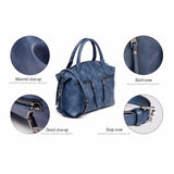 <bold>messenger / Shoulder Bag  <br>Vegan-Leather Handbag  - strapsandbrass.com