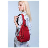 <bold>Casual Day Backpack <br>Vegan-Leather Fashion Backpack  - strapsandbrass.com
