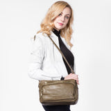 <bold>Messenger  / Tote Bag  <br>Vegan-Leather Handbag  - strapsandbrass.com