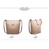 <bold>Bucket / Tote Bag <br>Vegan-Leather Handbag  - strapsandbrass.com