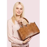 <bold>Top-Handle Bag  / Tote  Bag  <br>Vegan-Leather Handbag  - strapsandbrass.com