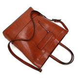 <bold>Bucket / Shoulder Bag <br>Vegan-Leather Handbag  - strapsandbrass.com