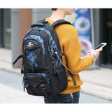 Backpack USB Charging<br> Oxford Backpack  - strapsandbrass.com