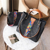 <bold>Tote / Shoulder Bag <br>Vegan-Leather Handbag Black - strapsandbrass.com