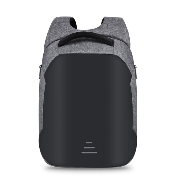 Backpack USB Charging & Waterproof<br> Canvas Backpack GRAY - strapsandbrass.com